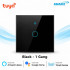 Tuya WiFi 1 Gang Smart Touch Switch Black Color (Latest Edition)